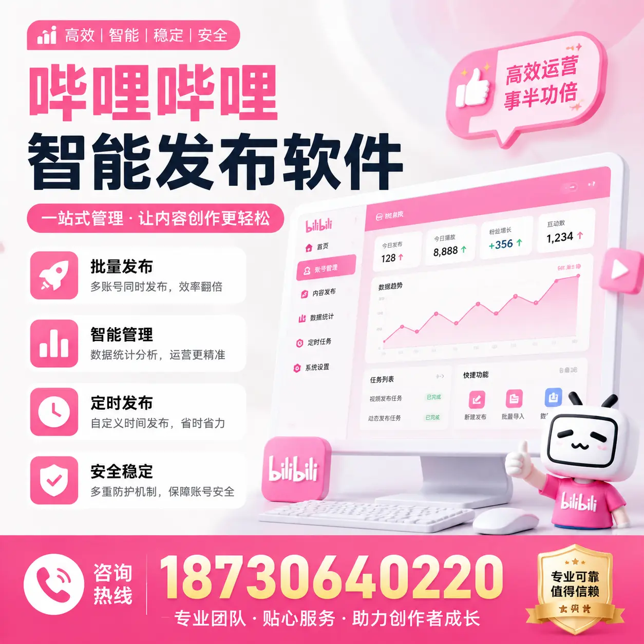 如何评估哔哩哔哩智能发布软件的ROI?莆田 企业必读